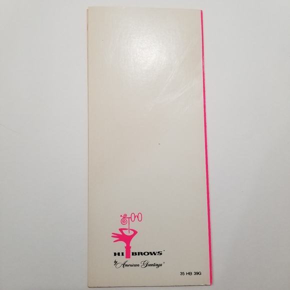 1971 Original Hi Brows Belated Birthday Card - Picture 3 of 8